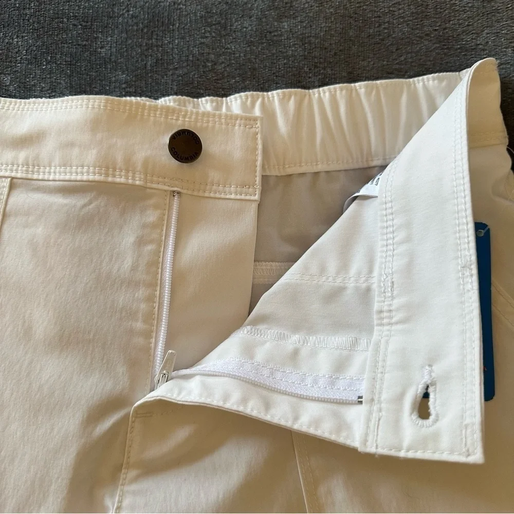NWT Columbia Longer Days White 6” Shorts Size 10